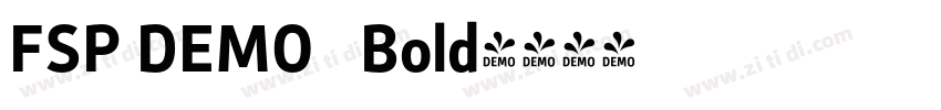 FSP DEMO   Bold字体转换